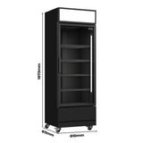 Getränkekühlschrank 1 Tür - 360 Liter - 610x610x1973 mm inkl. Räder
