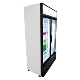 Getränkekühlschrank 2 Türen - 670 Liter - 1120x610x1973 mm inkl. Räder