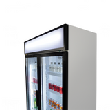 Getränkekühlschrank 2 Türen - 670 Liter - 1120x610x1973 mm inkl. Räder