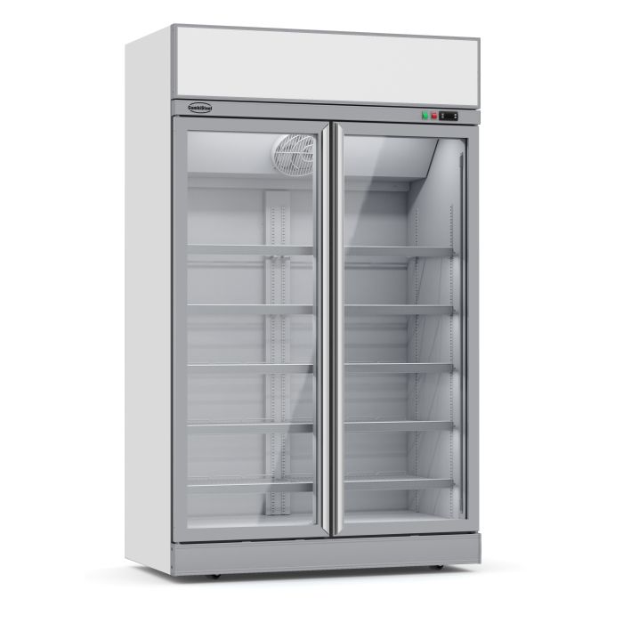 Kühlschrank mit 2 Glastüren - 1000 Liter - 1253x710x2092 mm