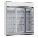 Kühlschrank mit 3 Glastüren - 1530 Liter - 1880x710x2092 mm