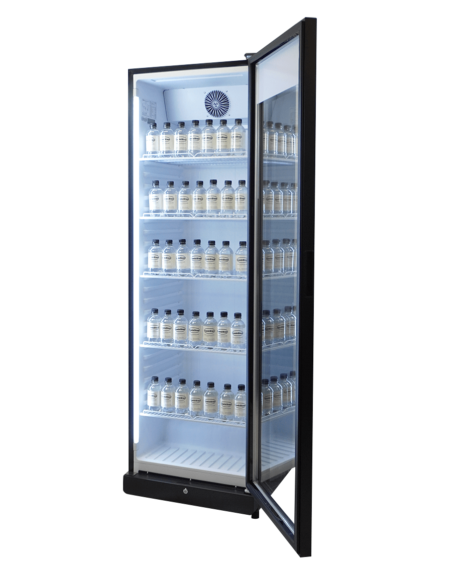 Kühlschrank 1 Glastür PIB-360R - 595x585x1864 mm - 0,32 kW - Gastro-Bedarf24 GmbH