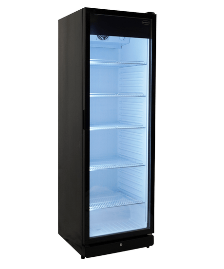 Kühlschrank 1 Glastür PIB-360R - 595x585x1864 mm - 0,32 kW - Gastro-Bedarf24 GmbH