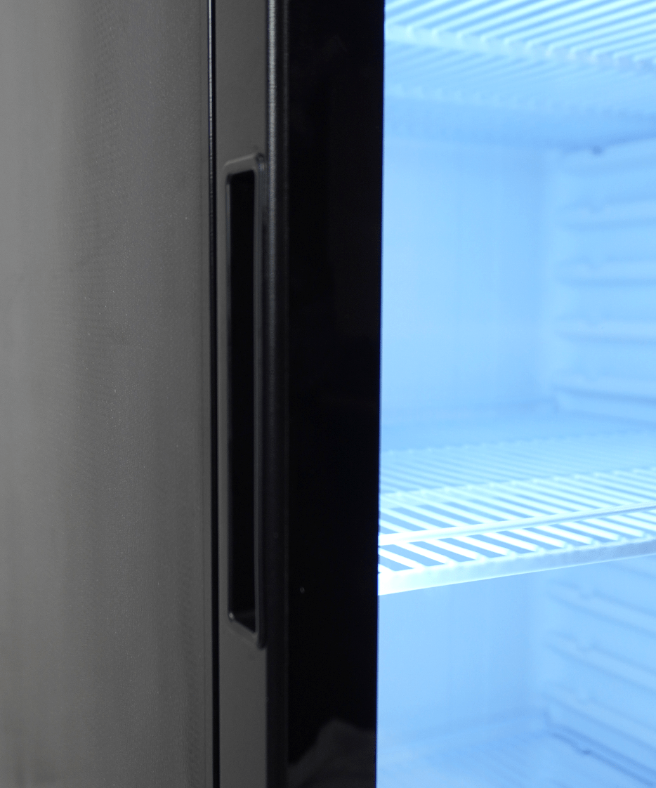 Kühlschrank 1 Glastür PIB-360R - 595x585x1864 mm - 0,32 kW - Gastro-Bedarf24 GmbH