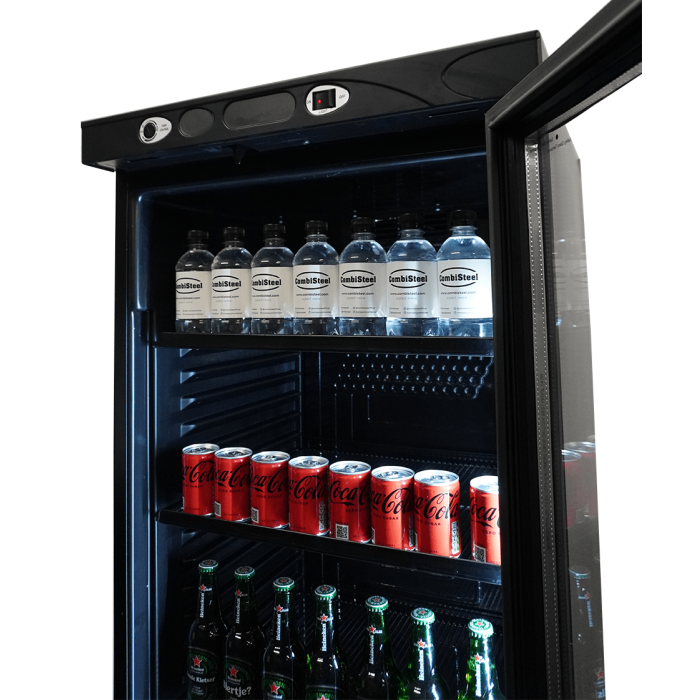 Getränkekühlschrank 1 Glastür - 382 Liter - 595x620x1863 mm