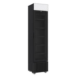 Getränkekühlschrank - 1 Glastür - Schwarz - 232 Liter - 450x497x2024 mm