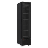 Getränkekühlschrank - 1 Glastür - Schwarz - 348 Liter - 450x656x2024 mm