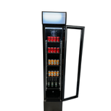 Getränkekühlschrank 1 Glastür - Schlank - Schwarz - 105 Liter - 360x422x1880 mm