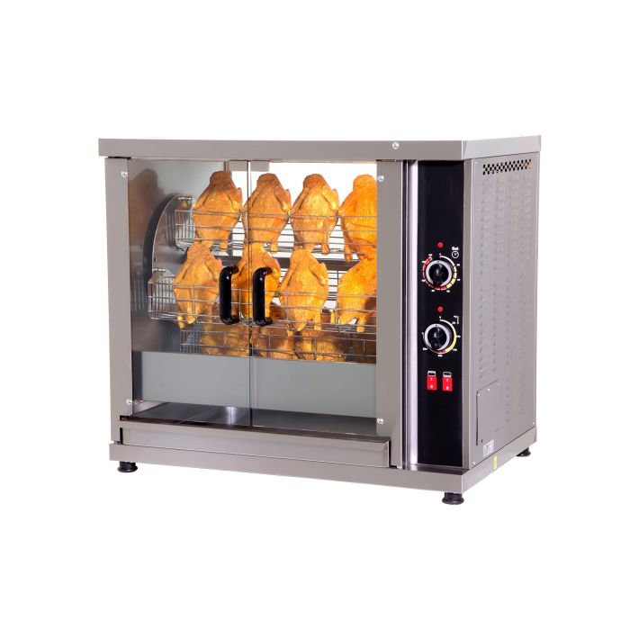 Elektro Hähnchengrill - 4 Körbe - 5,4 kW - 1020x640x830 mm
