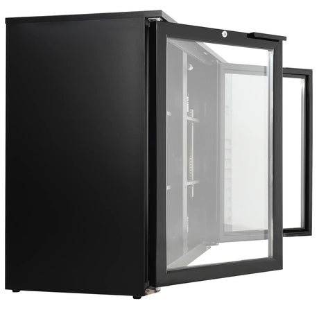 Barkühler 2 Glastüren Schwarz 305L - 1434x520x860 mm - 0,25 kW - Gastro-Bedarf24 GmbH