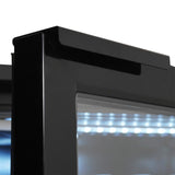 Barkühler 2 Glastüren Schwarz 305L - 1434x520x860 mm - 0,25 kW - Gastro-Bedarf24 GmbH