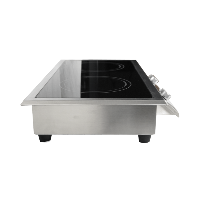 Einbau Induktionsherd 2 Zonen - 712x382x115 mm - 7 kW