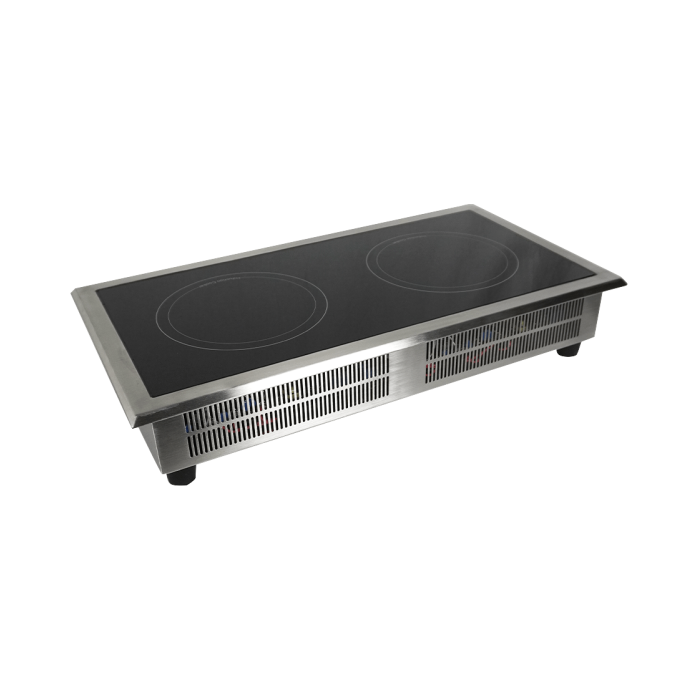 Einbau Induktionsherd 2 Zonen - 712x382x115 mm - 7 kW