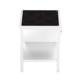 Induktionsherd 4 Zonen mit offenem Unterbau - 655x655x875 mm - 14 kW