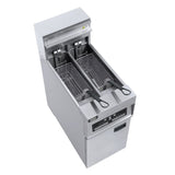 Elektro Fritteuse - 2x12,5 Liter - 400x800x1180 mm - 18 kW