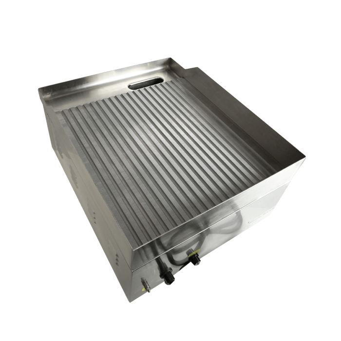Elektro-Grillplatte - Gerillt - 360x450x220 mm - 2 kW