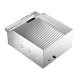 Elektro-Grillplatte - Gerillt - 360x450x220 mm - 2 kW
