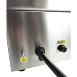 Elektro-Grillplatte - Gerillt - 360x450x220 mm - 2 kW