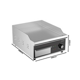 Elektro-Grillplatte - Gerillt - 360x450x220 mm - 2 kW