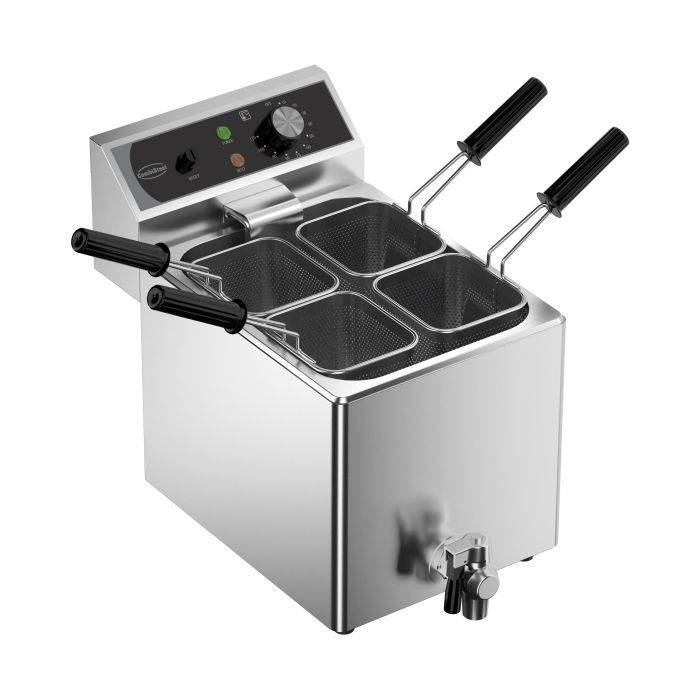 Nudelkocher - 8 Liter - inkl. Körbe - 3,15 kW - 550x470x380 mm