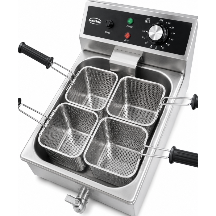 Nudelkocher - 8 Liter - inkl. Körbe - 3,15 kW - 550x470x380 mm