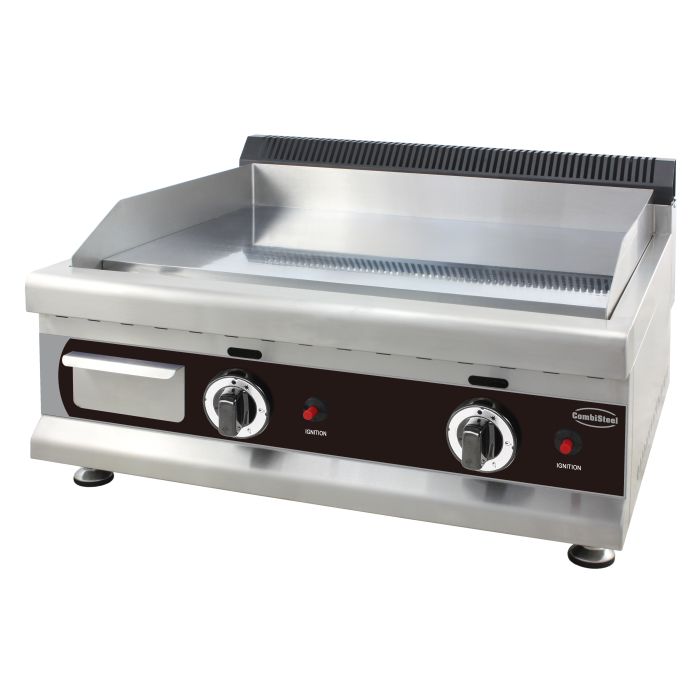Gas-Grillplatte - Chrom - 650x575x365 mm - 6 kW