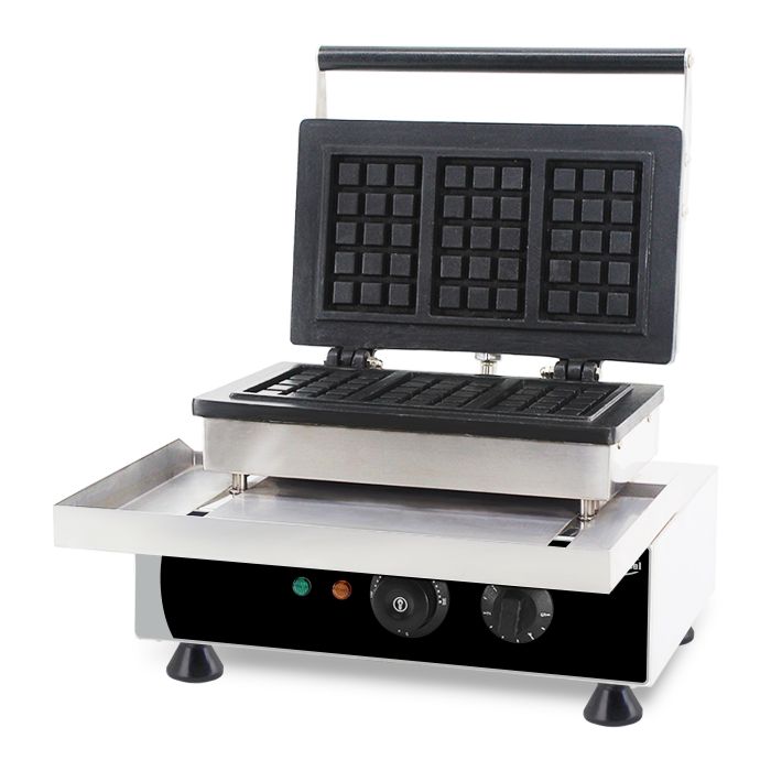 Belgische Waffeleisen - 3 Stück - 1,75 kW - 380x350x465 mm