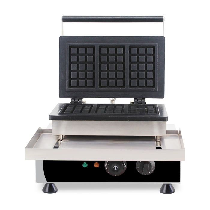 Belgische Waffeleisen - 3 Stück - 1,75 kW - 380x350x465 mm