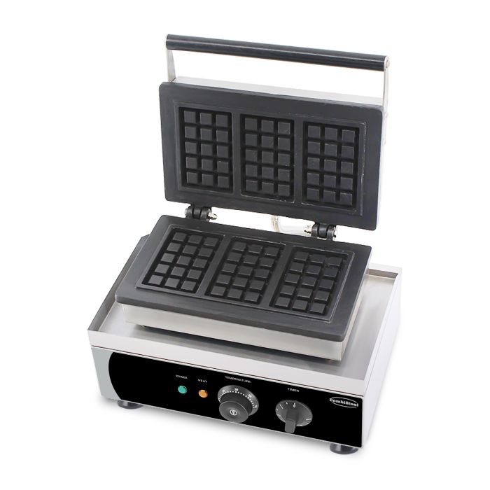 Belgische Waffeleisen - 3 Stück - 1,75 kW - 380x350x465 mm