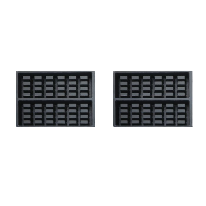 Belgische Waffeleisen - Rotierend - 2 Stück - 1,2 kW - 605x280x250 mm