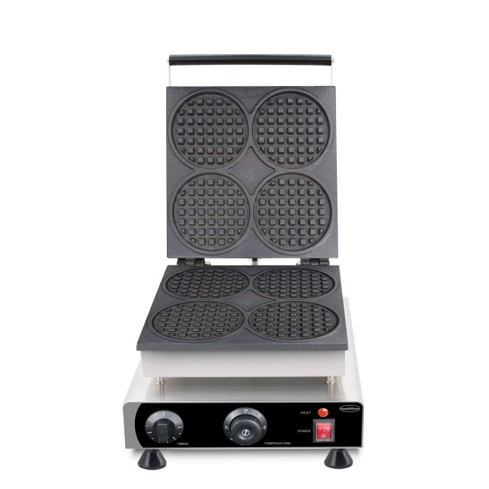 Waffeleisen - 4 Stück - Rund - 1,75 kW - 305x430x505 mm