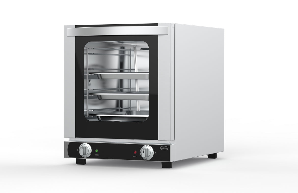 Elek. Konvektionsofen 4X1/2GN - 415x605x501 mm - 2.1 kW - Gastro-Bedarf24 GmbH
