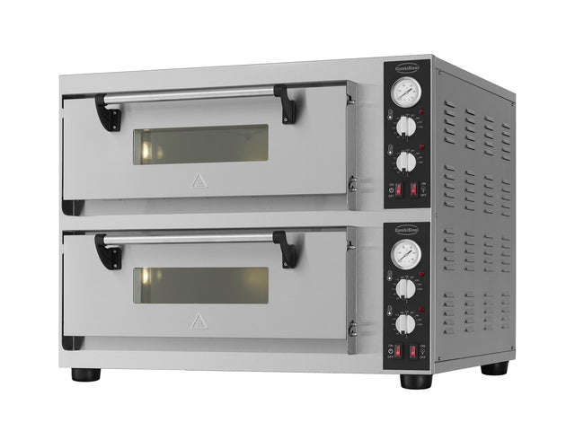 Elek. Pizzaöfen Doppelt 2 X 4 - 810x880x720 mm - 8.4 kW - Gastro-Bedarf24 GmbH
