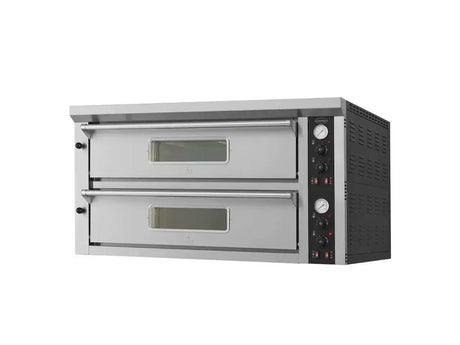 Elek. Pizzaöfen Doppelt 2 X 6 - 1370x880x765 mm - 13.2 kW - Gastro-Bedarf24 GmbH
