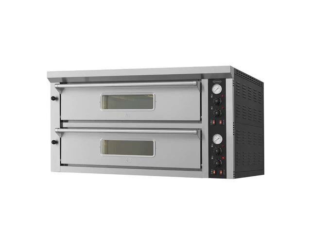 Elek. Pizzaöfen Doppelt 2 X 6 - 1370x880x765 mm - 13.2 kW - Gastro-Bedarf24 GmbH