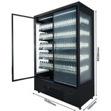 Wandkühlung Luke 1.3 - 1330x720x2030 mm - 0,65 kW - Gastro-Bedarf24 GmbH