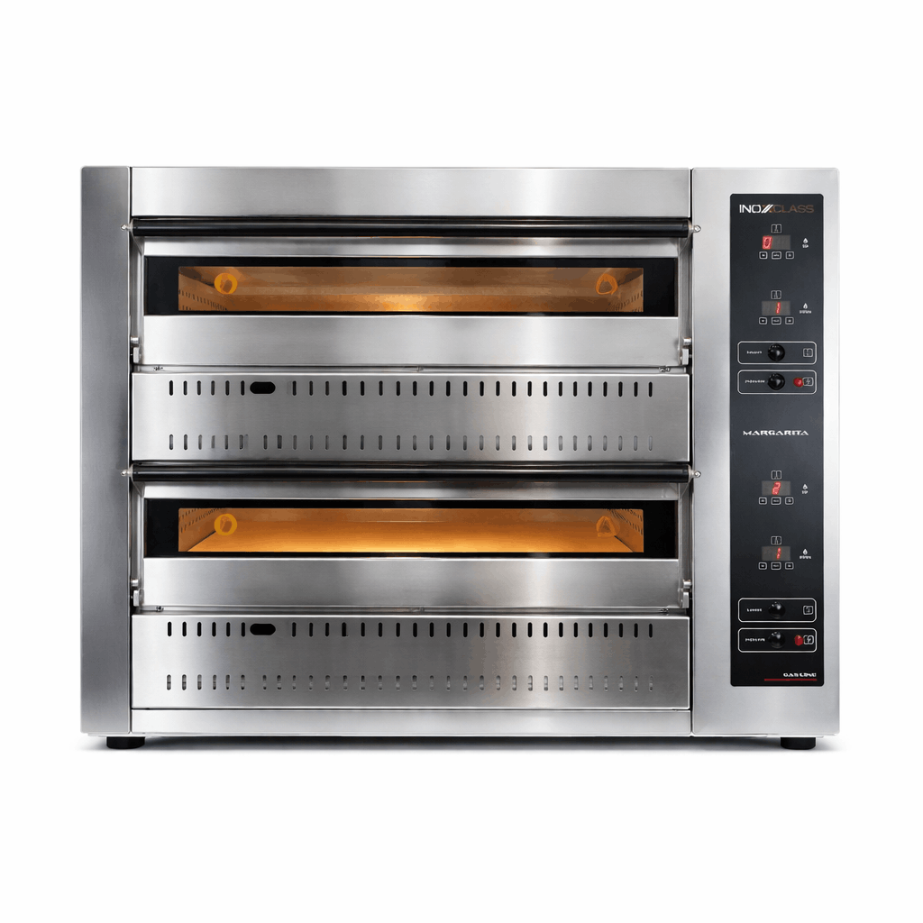 Gas Pizzaofen Digital - 4 + 4 x 30 cm