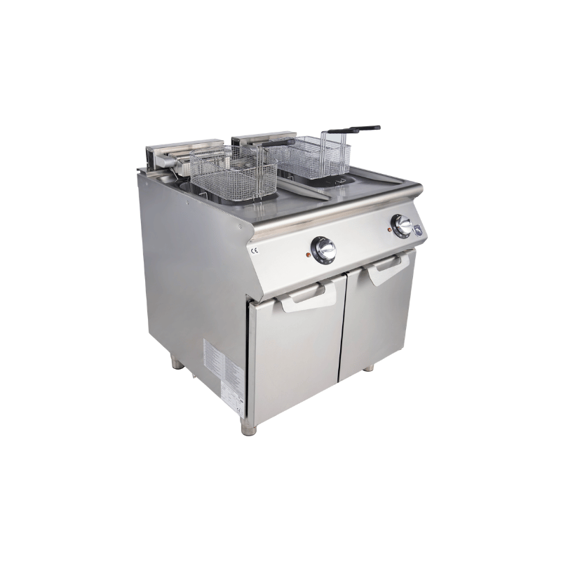 VIRTUS Elektro-Fritteuse - 2x 10 Liter - 18 kW - 800x730x870 mm