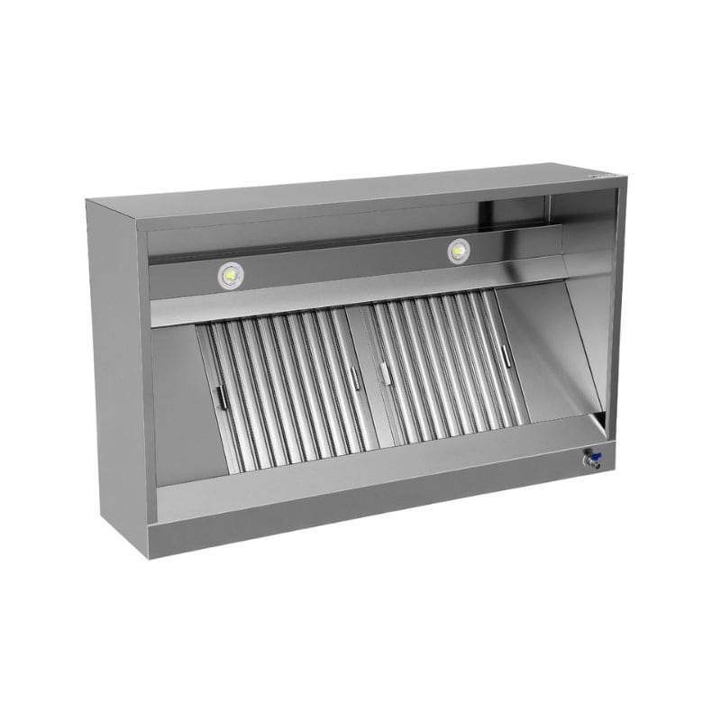 Kastenhaube - B1500xT1100xH400 - mit Filter & Lampe