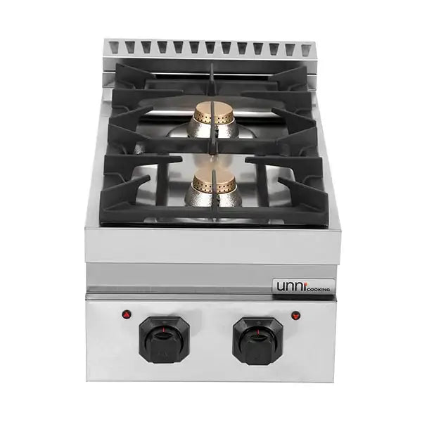 Gazlı ocak - 400x700x350 mm – 13 kW – 2 pişirme bölgesi 