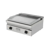 Elektrische Grillplatte - 800x700x300 mm - gerillt - 9 kW