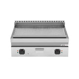 Elektrische Grillplatte - 800x700x300 mm - gerillt - 9 kW