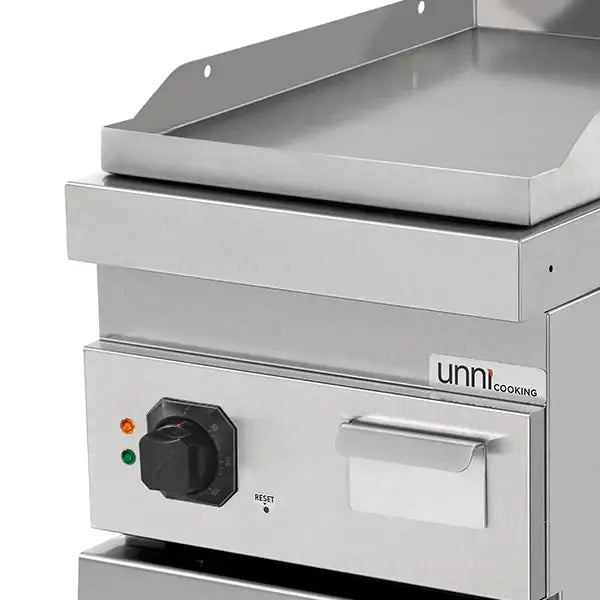 Elektrische Grillplatte - 400x700x850/900 mm - Glatt - 4,5 kW