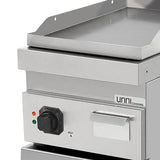 Elektrische Grillplatte - 400x700x850/900 mm - Glatt - 4,5 kW