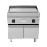 Elektrische Grillplatte - 800x700x850/900 mm - Glatt - 9 kW