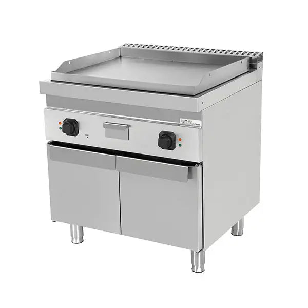Elektrische Grillplatte - 800x700x850/900 mm - Glatt - 9 kW