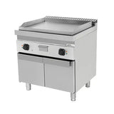 Elektrische Grillplatte - 800x700x850/900 mm - Glatt - 9 kW