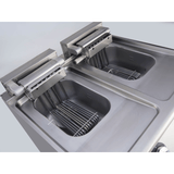 VIRTUS Elektro-Fritteuse - 2x 10 Liter - 18 kW - 800x730x870 mm