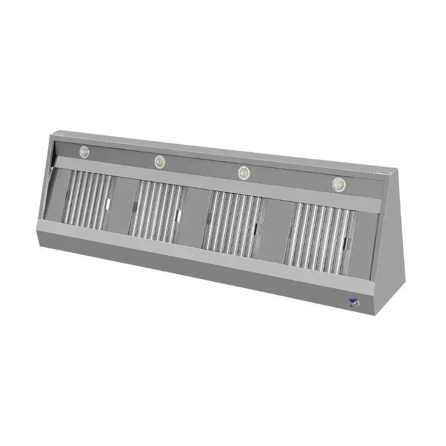Wandhaube - 2000x700x400 mm - mit Filter und Lampe