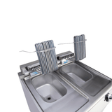 VIRTUS Elektro-Fritteuse - 2x 10 Liter - 18 kW - 800x730x870 mm
